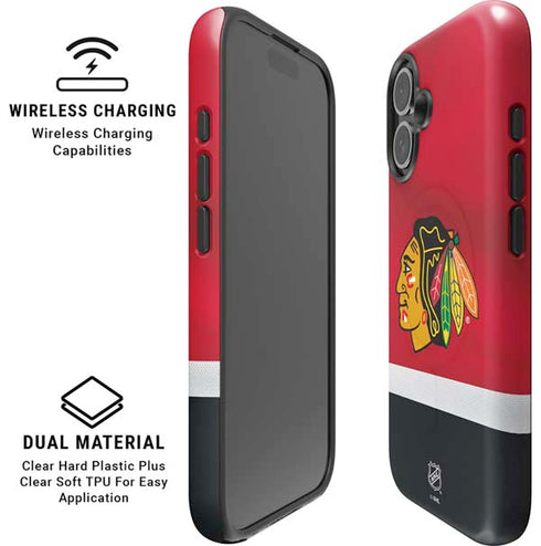 NHL Chicago Blackhawks Jersey iPhone 16 Plus Magsafe Impact Case